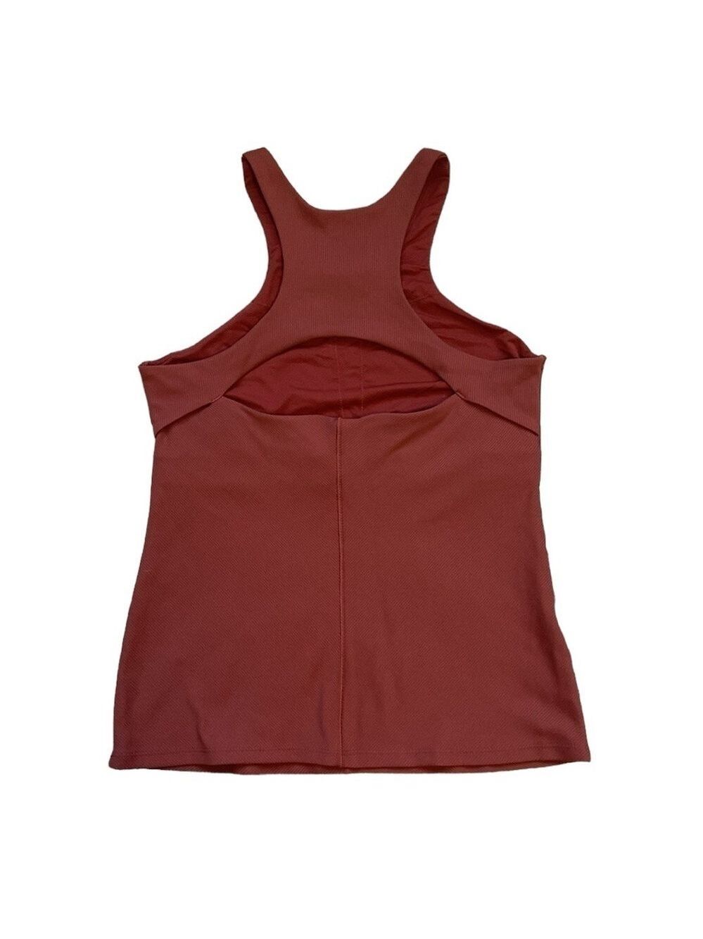 Athleta Intensity Tank Textured Russet Brown Size L - Picture 2 of 5